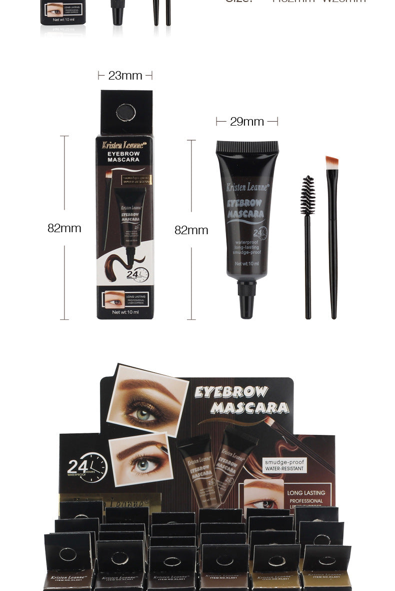 fashion letter plastic eyebrow cream