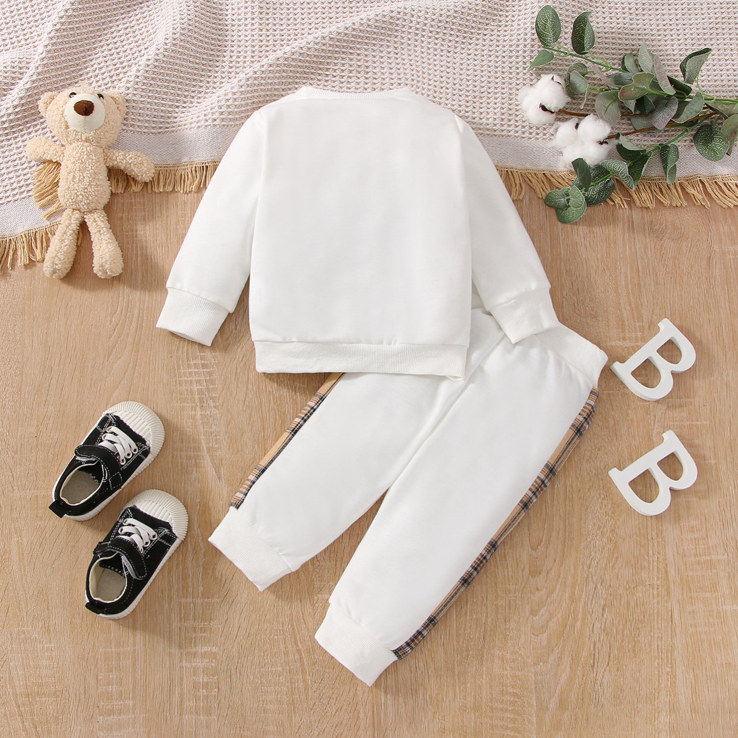 fashion bear cotton boys clothing sets