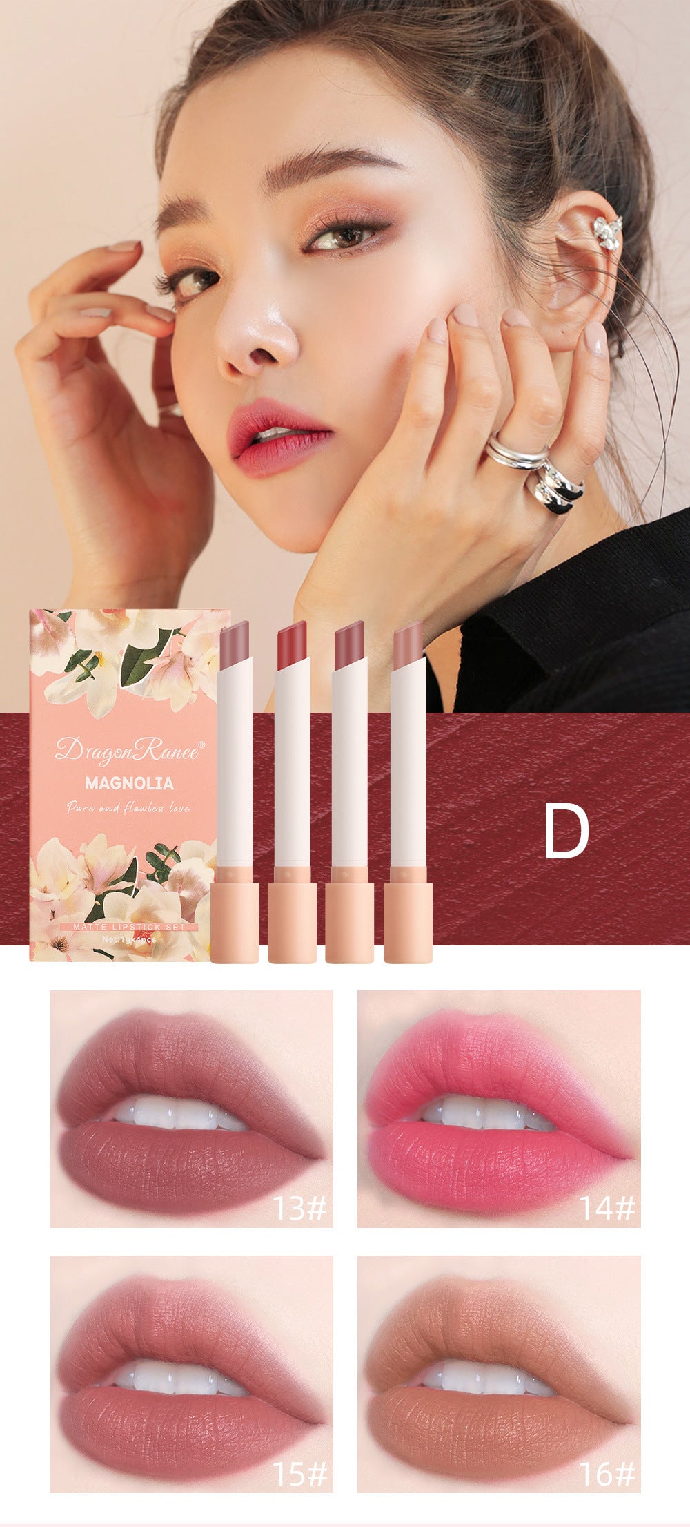 casual solid color plastic lipstick