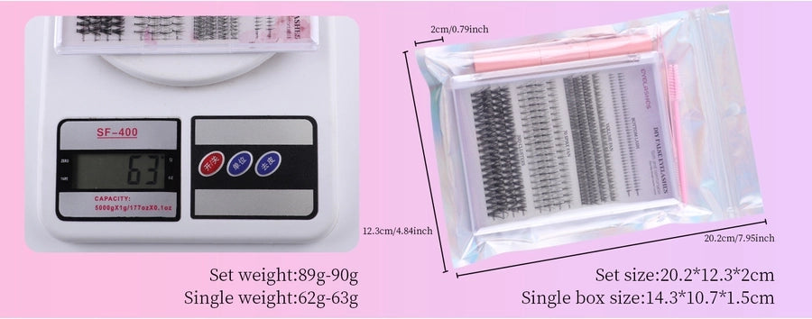 Hot Sale 404 Cluster Large Capacity False Eyelash Lower Eyelash Deviruchi Single Cluster Segmented DIY Eyelash Mix