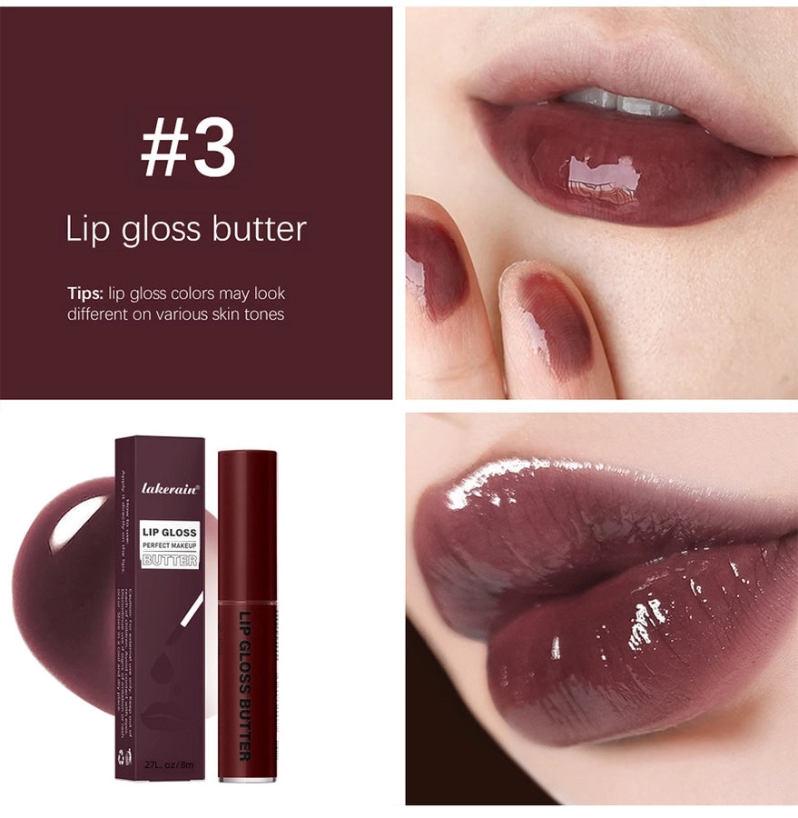 lakerain Butter Gloss Lip Glaze moisturizing mirror lip gloss lasting coloring lip glaze lip dye liquid