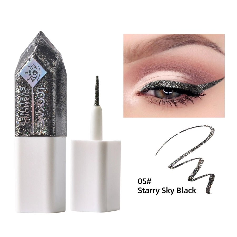 Classic Style Shiny Solid Color Plastic liquid eyeliner 1 Piece 1 Set