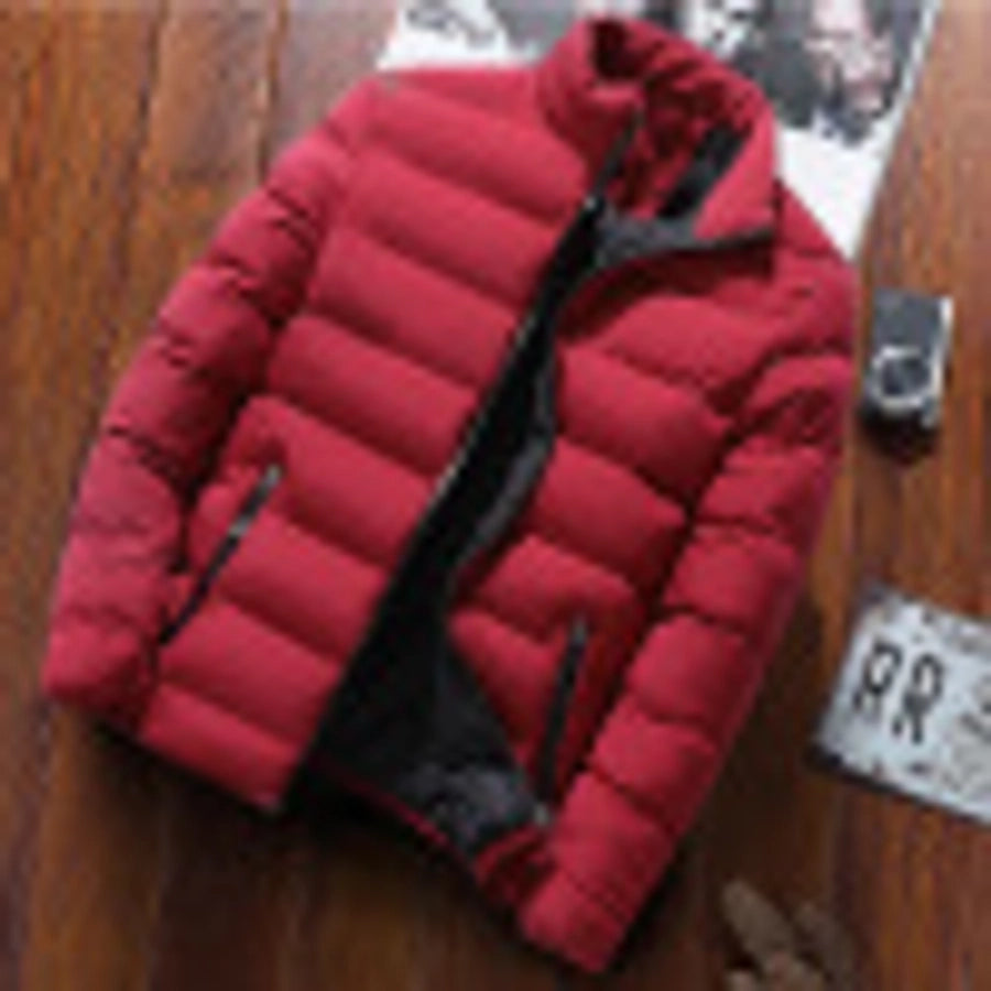 winter thickening exercise cotton-padded coat men's stand collar cardigan outdoor cotton-padded jacket casual jacket warm men