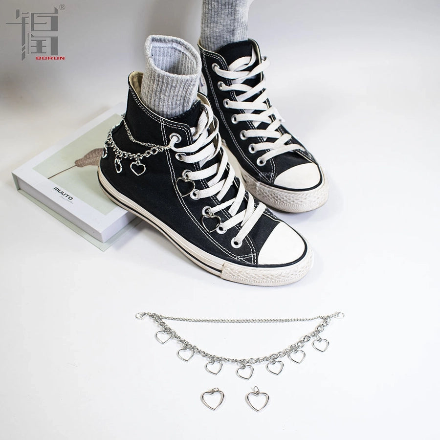 Heart Shape Shoe Accessories Alloy Slippers All Seasons Shoe Buckle