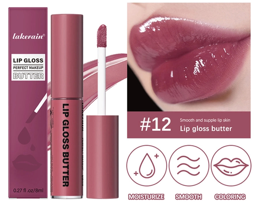 lakerain Butter Gloss Lip Glaze moisturizing mirror lip gloss lasting coloring lip glaze lip dye liquid