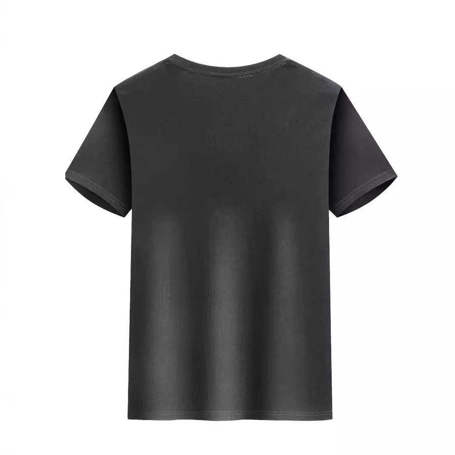 Men's Electrocardiogram Paw Print Casual Round Neck Short Sleeve Regular Fit Men's T-shirt