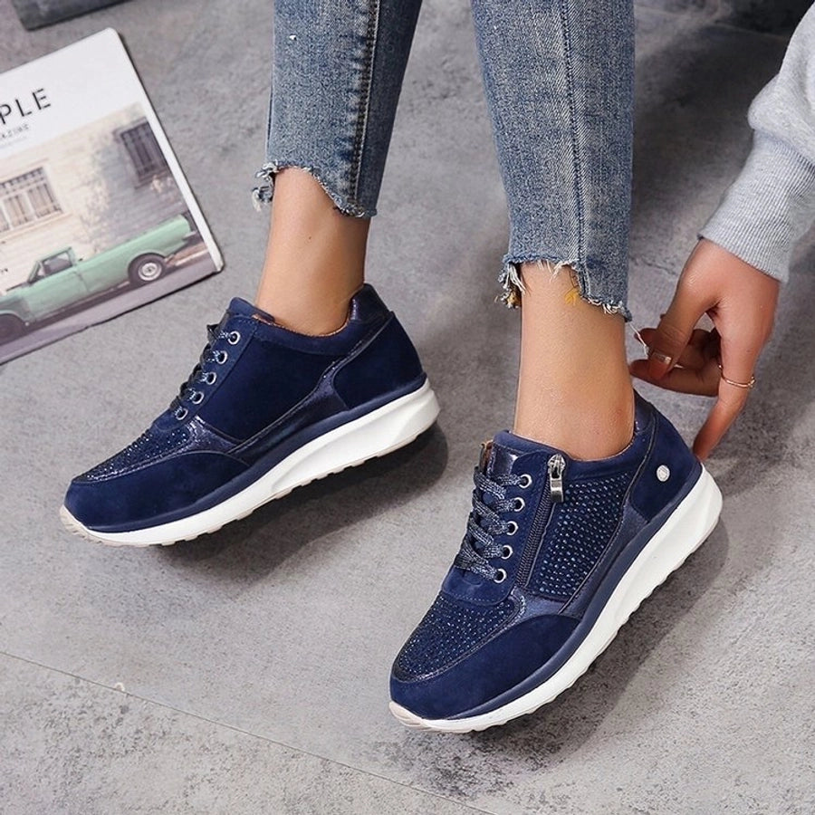 Summer and autumn women's shoes  plus size  new single-layer shoes women's fashion British inner height increasing shoes casual women's shoes in stock