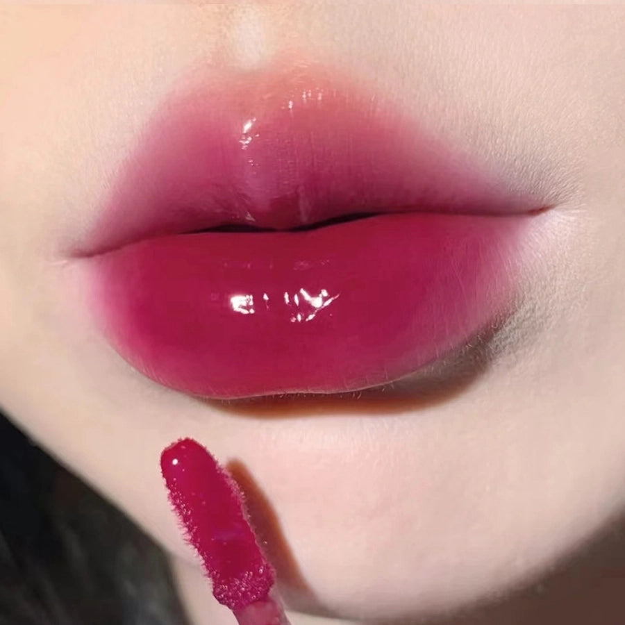 HERORANGE ~ juice glossy mirror lip glaze light moisturizing moisturizing glass lip gloss student party cheap makeup