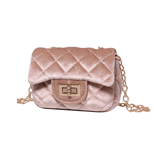 New Girl Bag Small Bag Spring and Autumn New Girl Golden Velvet Water Chestnut Fashion Shoulder Bag Mini Crossbody Bag