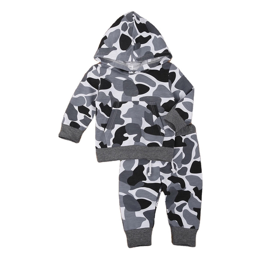 Casual Simple Style Camouflage Cotton Boys Clothing Sets