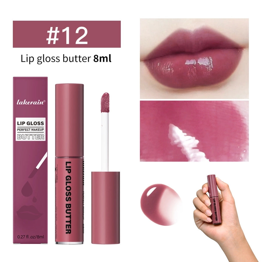 lakerain Butter Gloss Lip Glaze moisturizing mirror lip gloss lasting coloring lip glaze lip dye liquid