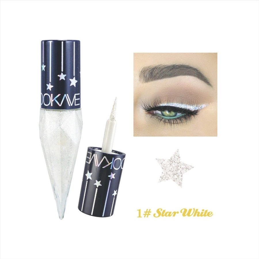 Classic Style Shiny Solid Color Plastic liquid eyeliner 1 Piece 1 Set