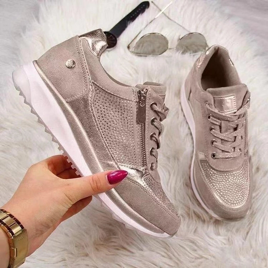 Summer and autumn women's shoes  plus size  new single-layer shoes women's fashion British inner height increasing shoes casual women's shoes in stock