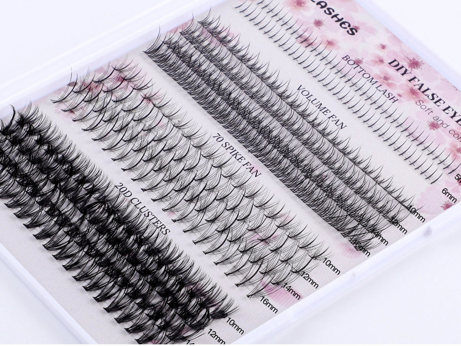 Hot Sale 404 Cluster Large Capacity False Eyelash Lower Eyelash Deviruchi Single Cluster Segmented DIY Eyelash Mix