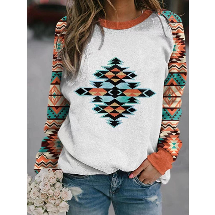 women's hoodie long sleeve hoodies & sweatshirts printing vintage style ethnic style printing