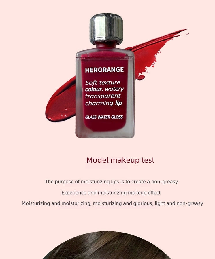 HERORANGE ~ juice glossy mirror lip glaze light moisturizing moisturizing glass lip gloss student party cheap makeup