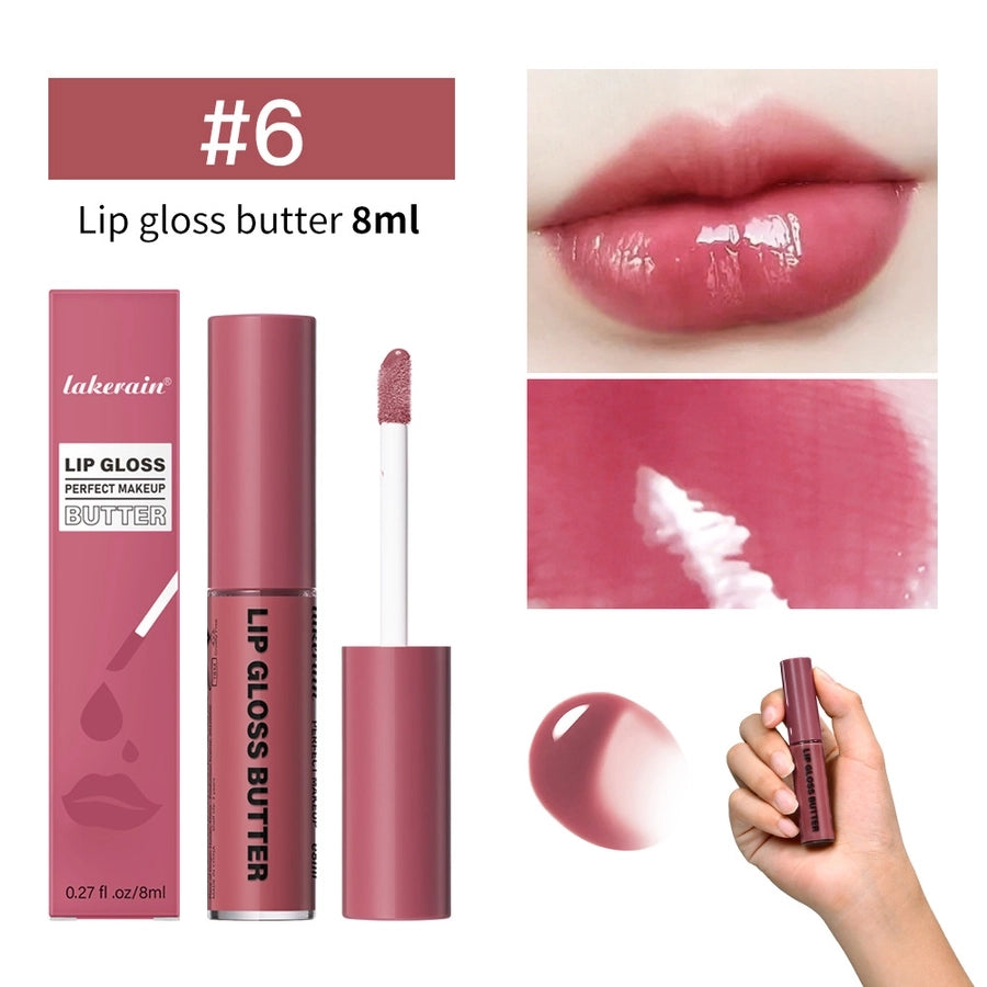 lakerain Butter Gloss Lip Glaze moisturizing mirror lip gloss lasting coloring lip glaze lip dye liquid