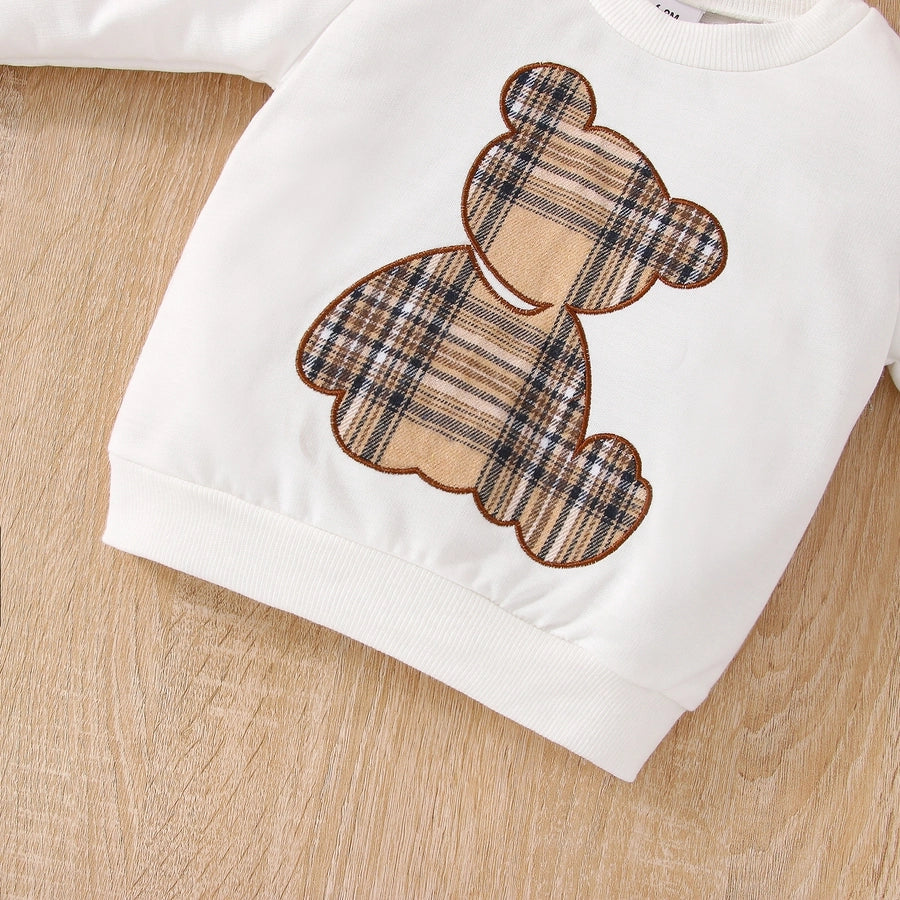 fashion bear cotton boys clothing sets