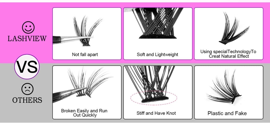 Hot Sale 404 Cluster Large Capacity False Eyelash Lower Eyelash Deviruchi Single Cluster Segmented DIY Eyelash Mix