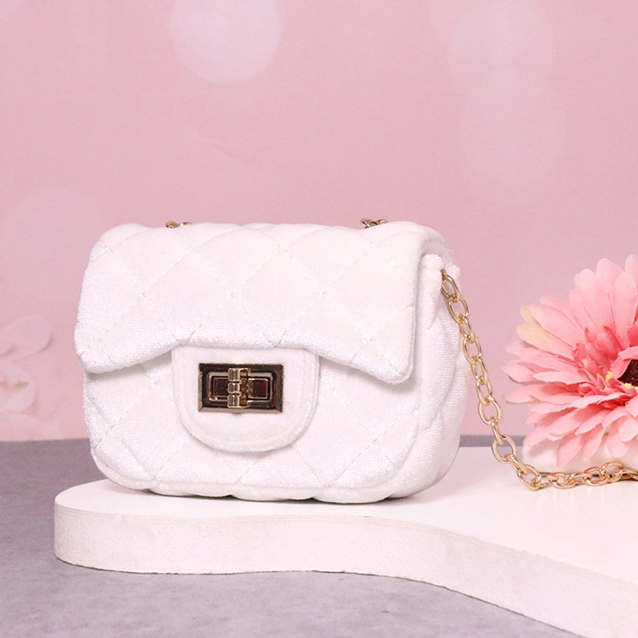 New Girl Bag Small Bag Spring and Autumn New Girl Golden Velvet Water Chestnut Fashion Shoulder Bag Mini Crossbody Bag