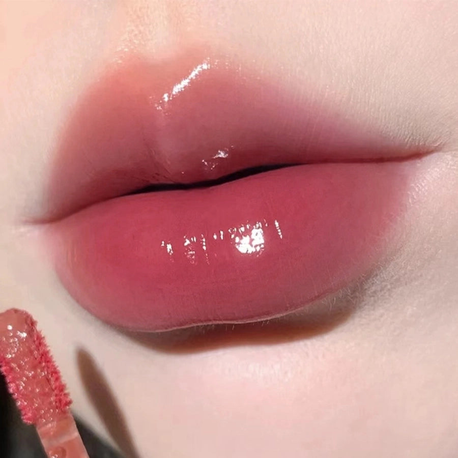 HERORANGE ~ juice glossy mirror lip glaze light moisturizing moisturizing glass lip gloss student party cheap makeup