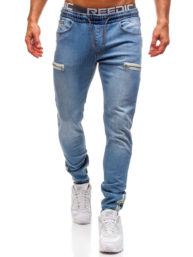 Men's Solid Color Washed Men's Clothing