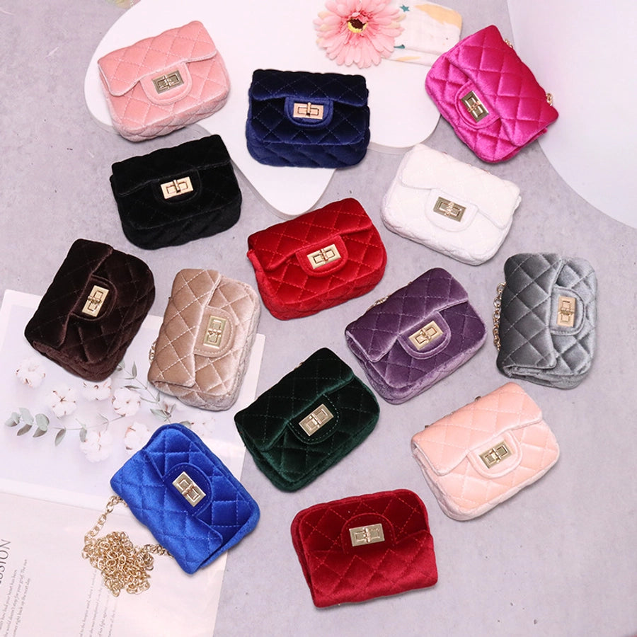 New Girl Bag Small Bag Spring and Autumn New Girl Golden Velvet Water Chestnut Fashion Shoulder Bag Mini Crossbody Bag