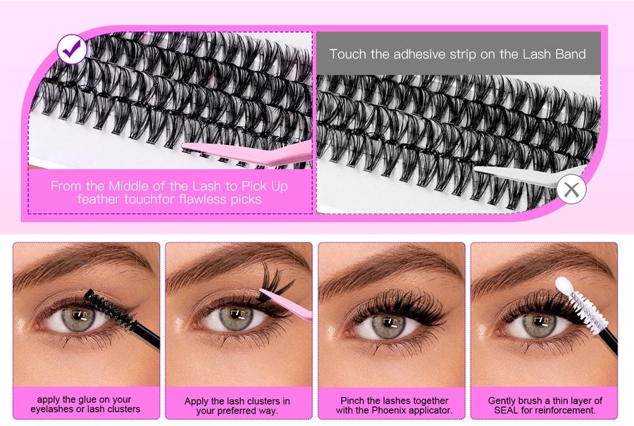 Hot Sale 404 Cluster Large Capacity False Eyelash Lower Eyelash Deviruchi Single Cluster Segmented DIY Eyelash Mix